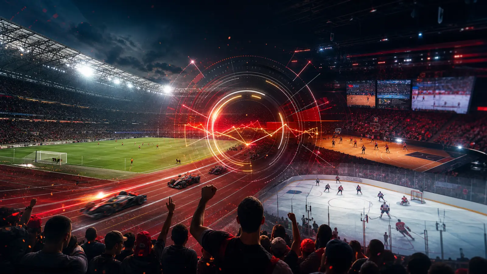 Live sports and esports events during live betting