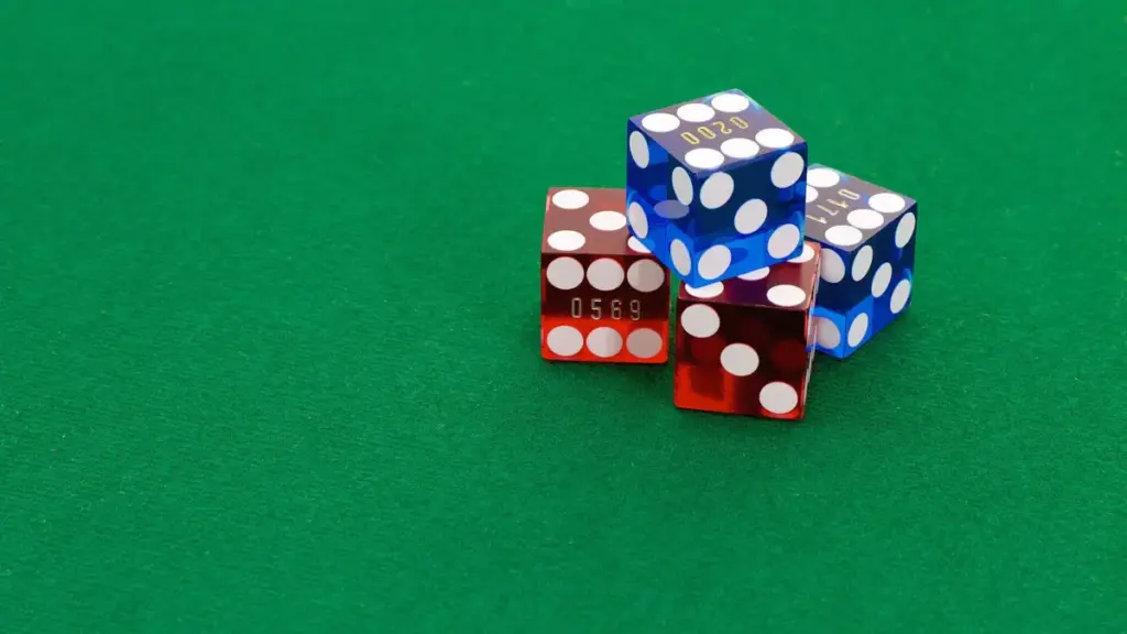 Casino dice used for live Sic Bo games