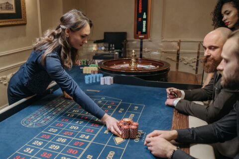 Roulette table with players, illustrating live roulette; not a PopOK game screenshot